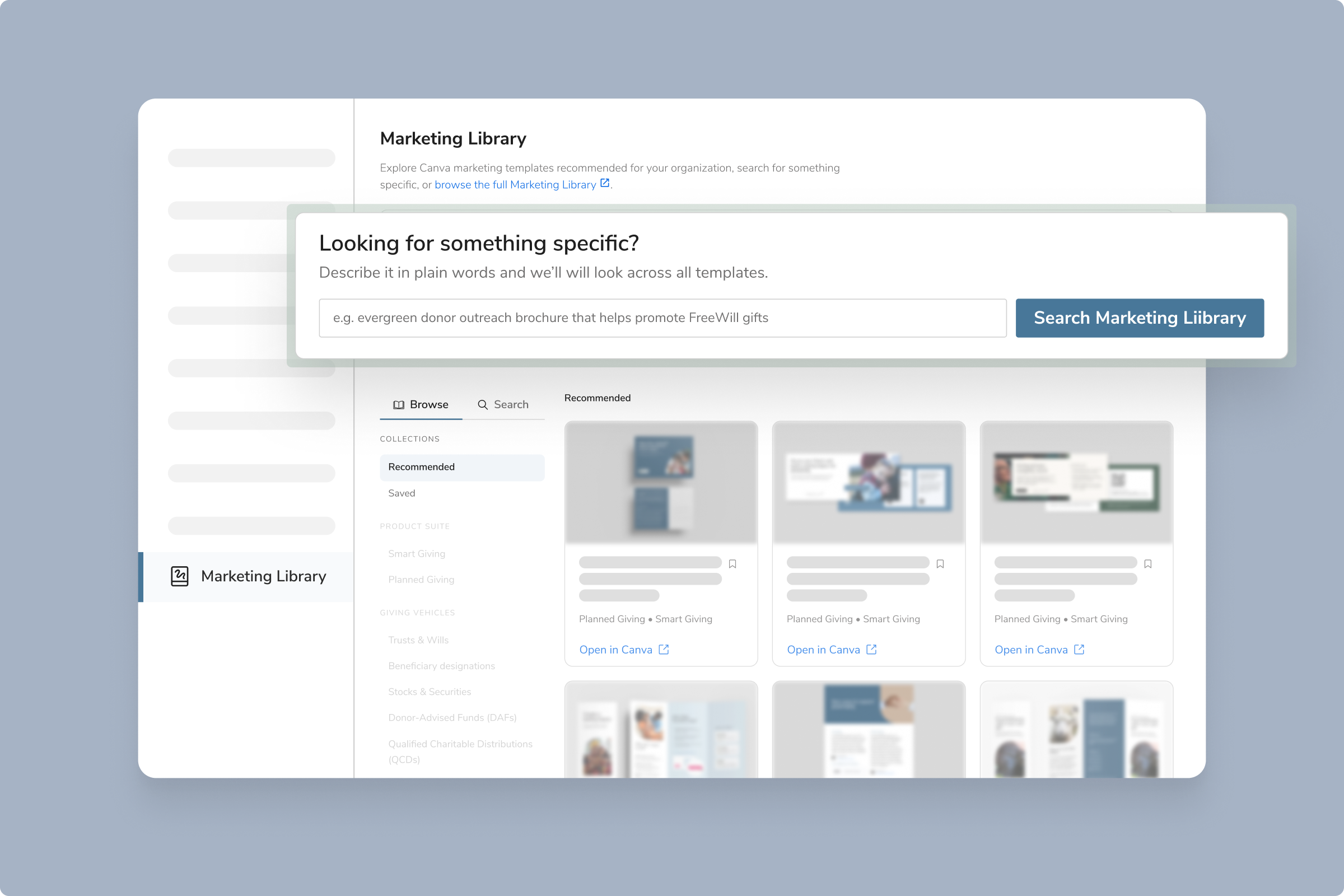Marketing Library Search Engine